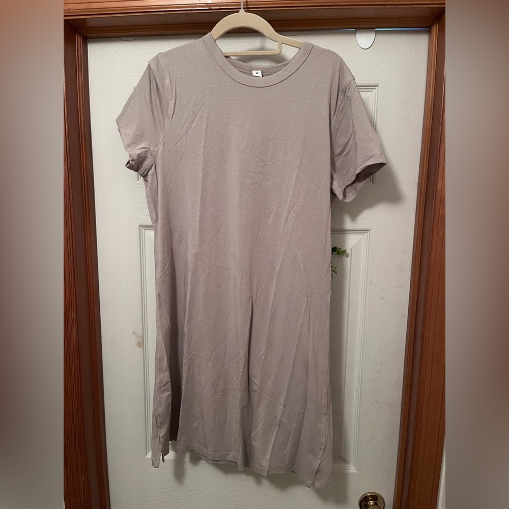 Lululemon Beige T-Shirt Dress